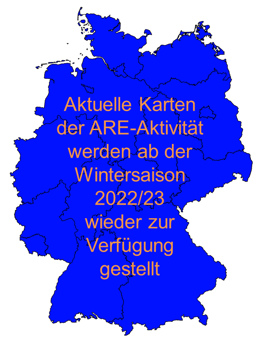 Kartendarstellung der ARE-Aktivität in Deutschland